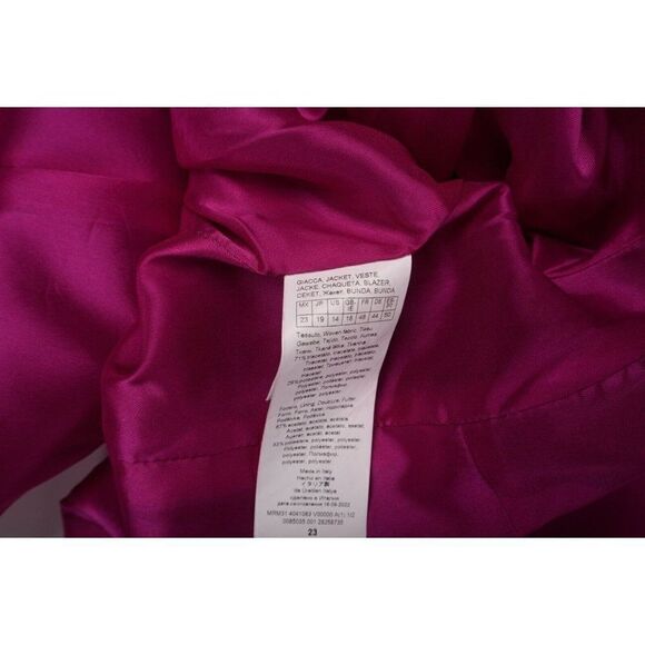 Marina Rinaldi Womens Double Breasted Blazer Caraibi Jacket Sz 14 Fuchsia Pink - Picture 7 of 10